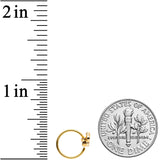 20G 5/16 Clear Gem Gold Tone Beauty Bee Nose Hoop