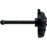 20G 1/4 Clear Red Gem Black Skull Halloween Nose Bone