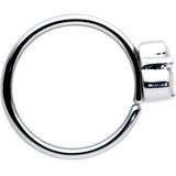 20G 5/16 White Faux Opal Trio Triangle Nose Hoop