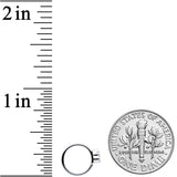 20G 5/16 White Faux Opal Trio Triangle Nose Hoop