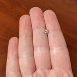 20G 5/16 White Faux Opal Trio Triangle Nose Hoop