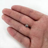 20G 7mm Blue Clear Gem Abstract Arch L Shape Nose Ring