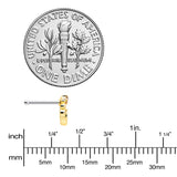 20G 1/4 Green Gem Shades of Spring Golden Nose Bone