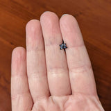 20G 5/16 Purple Gem Black Skull Blossom Nose Hoop