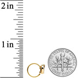 20G 5/16 Clear Aurora Gem Heart Rococo Valentines Day Nose Hoop