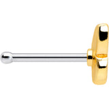 20G 1/4 Red Blue White Butterfly Nose Bone