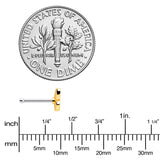 20G 1/4 Red Blue White Butterfly Nose Bone