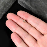 20G 1/4 Red Blue White Butterfly Nose Bone