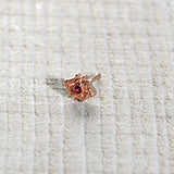 20G 1/4 Red Gem Rose Gold Tone Octogram Star Nose Bone
