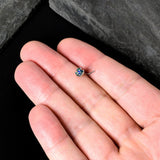 20G 7mm Spring Flower Green Blue L Shape Nose Ring