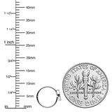 20G 5/16 Clear Gem Seamless Retro Peace Sign Nose Hoop