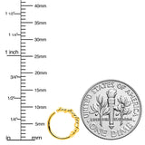 20G 5/16 Gold Tone Wicked Wire Seamless Nose Hoop