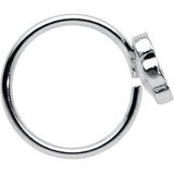 20G 5/16 Dainty Black Flower Seamless Nose Hoop