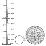 20G 5/16 Dainty Black Flower Seamless Nose Hoop