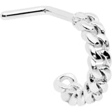 20G 1/4 Loving Links Faux Hoop L Shaped Nose Ring