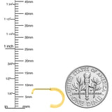 20G 1/4 Gold Tone Simply Smooth Faux Hoop L Shape Nose Ring