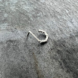20G 1/4 Wicked Wire Faux Hoop L Shape Nose Ring