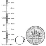 20G 5/16 Faint Pink Gem Retro Peace Sign Seamless Nose Hoop