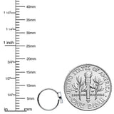 20G 5/16 Blue Gem Retro Peace Sign Seamless Nose Hoop