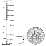 20G 5/16 Faint Pink Gem Retro Peace Sign Faux Hoop L Shape Nose Ring