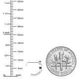 20G 5/16 Blue Gem Retro Peace Sign Faux Hoop L Shape Nose Ring