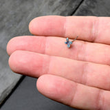 20G 7mm Glamour Butterfly L Shape Nose Ring