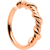 20G 5/16 Rose Gold Tone Wicked Wire Seamless Nose Hoop