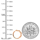 20G 5/16 Rose Gold Tone Wicked Wire Seamless Nose Hoop