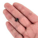 20G 1/4 Purple Clear Gem Black Gothic Hourglass Nose Bone