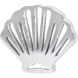 316L Surgical Steel Scalloped Sea Shell Barbell Tongue Ring