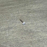 20G 1/4 Clear CZ Gem Square 3mm Simple Glam Nose Bone