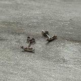 20G ASTM F-136 Implant Grade Titanium Fashion Feathers Stud Earrings