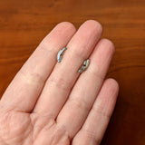 20G ASTM F-136 Implant Grade Titanium Fashion Feathers Stud Earrings