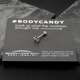 316L Surgical Steel Loopy Hippie Flower End Barbell Tongue Ring