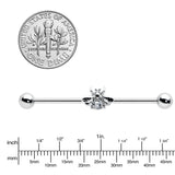 14G Clear Gem Bee Beautiful Insect Industrial Barbell 38mm