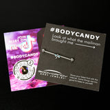 14G Blue Gem Simple Stylized Dragonfly Industrial Barbell 38mm