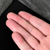 20G 7mm Clear Gem Baroque Rosy Butterfly L Shape Nose Ring