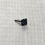 20G 1/4 Black Lacy Rhombus Nose Bone