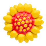20G 7mm Happy Yellow Sunflower L Shape Nose Ring