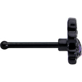 20G 1/4 Purple Gem Black Chic Crab Nose Bone