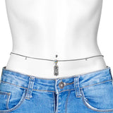 Clear Aurora Gem Southwest Dreamcatcher Dangle Belly Ring Belly Chain