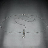 Clear Aurora Gem Southwest Dreamcatcher Dangle Belly Ring Belly Chain