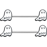 14G 9/16 Halloween Ghost Glow in the Dark Barbell Nipple Ring Set
