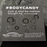 20G 12 Pack ASTM F-136 Implant Grade Titanium Hoop Nose Ring Septum Cartilage Ear Hoop Earring Set