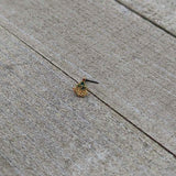 20G 7mm Red Gem Deco Holiday Tree Golden L Shape Nose Ring