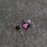 Black Boo Eyes Beauty Pink White Halloween Belly Ring
