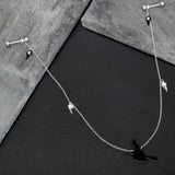 14G 9/16 Creepy Ghosts Witch Halloween Dangle Nipple Chain Set
