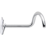 20G 1/4 Silhouette Kitty Cat Left Side Nose Screw