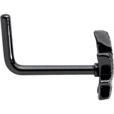 20G 1/4 Black Texture Pot Leaf L Shape Nose Ring