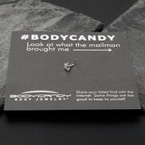 20G 1/4 Texture Pot Leaf L Shape Nose Ring